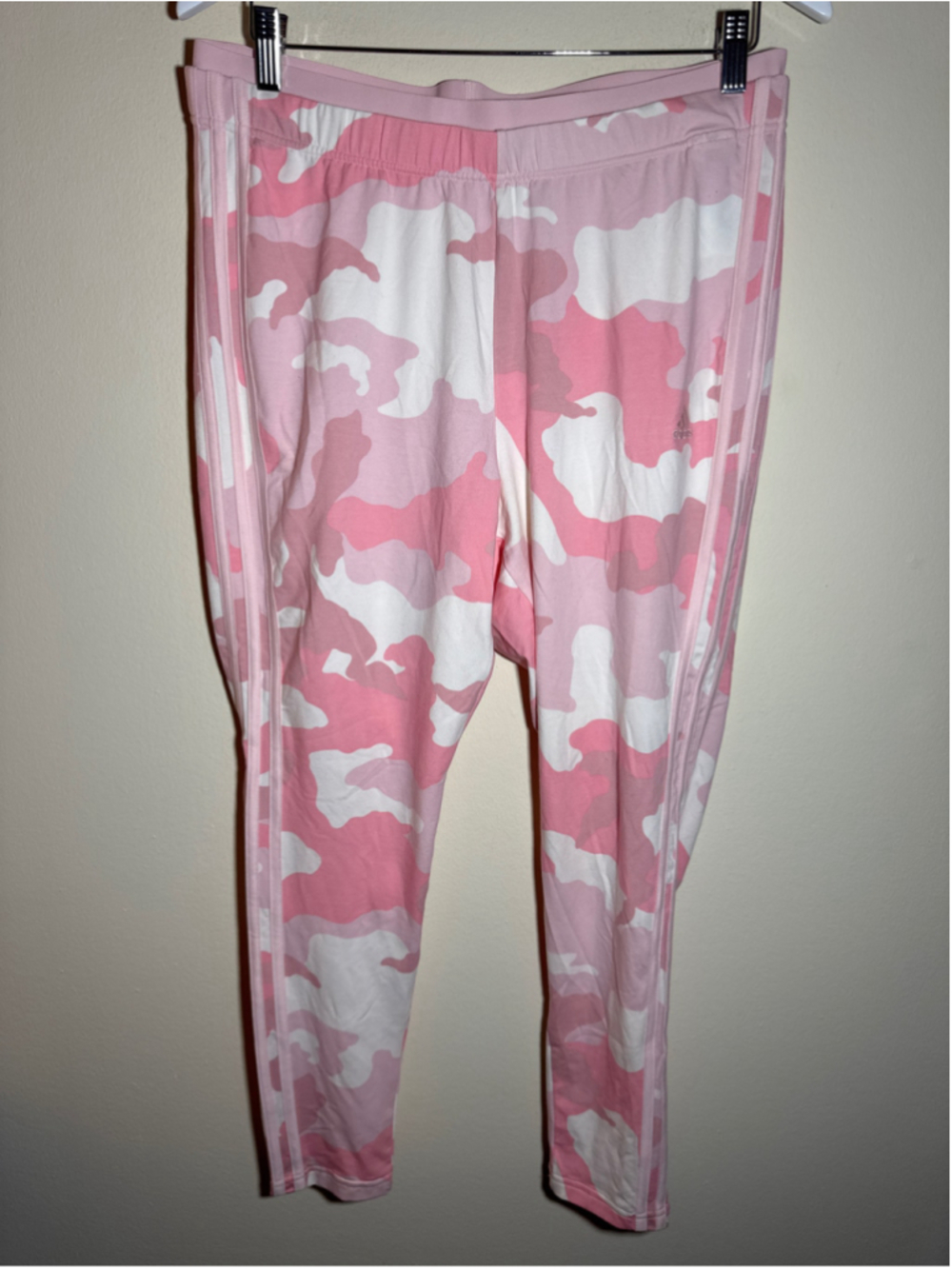Women's Adidas Pink Camo Leggings 2X Tight Fit